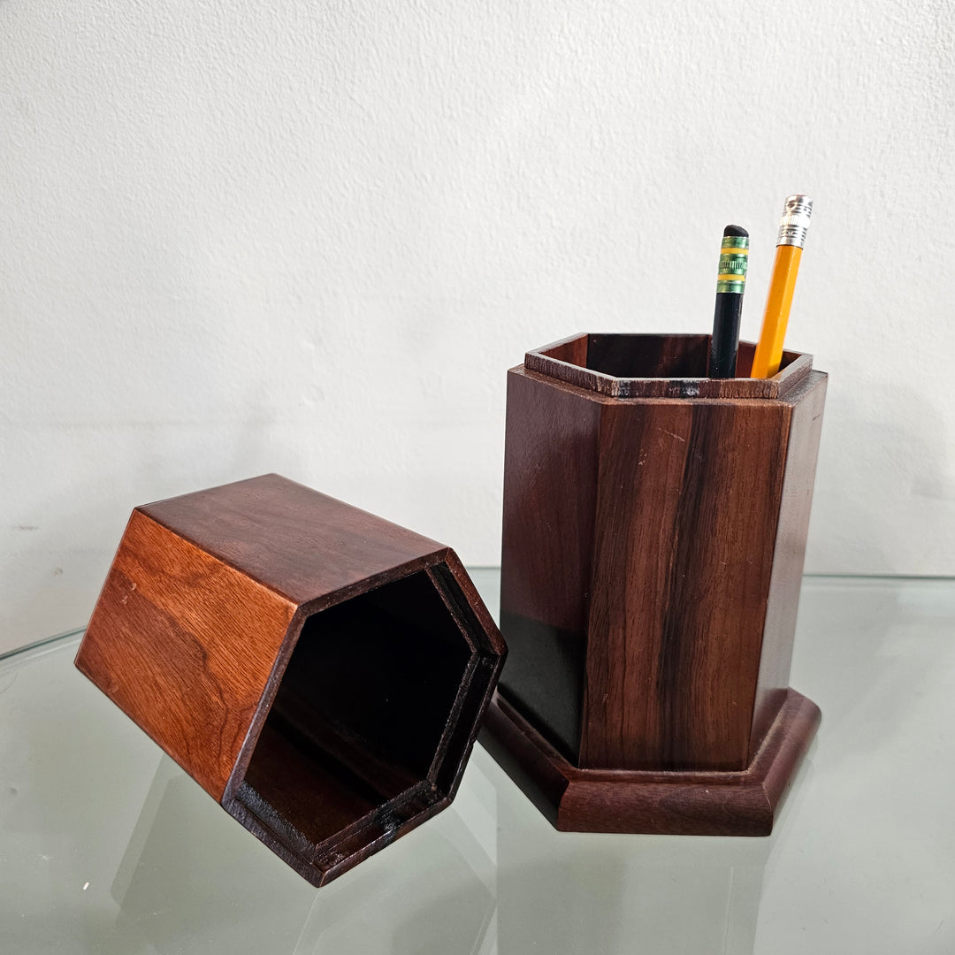 'Braziline' Rosewood Covered Pencil Holder