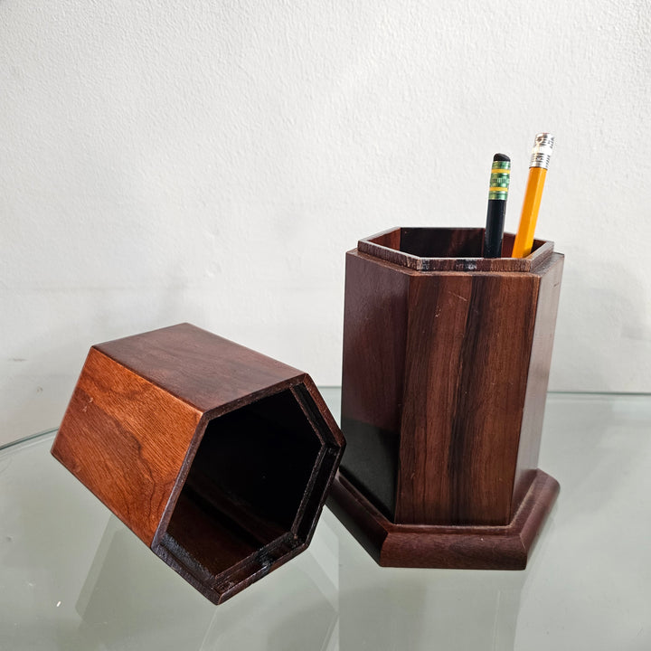 'Braziline' Rosewood Covered Pencil Holder