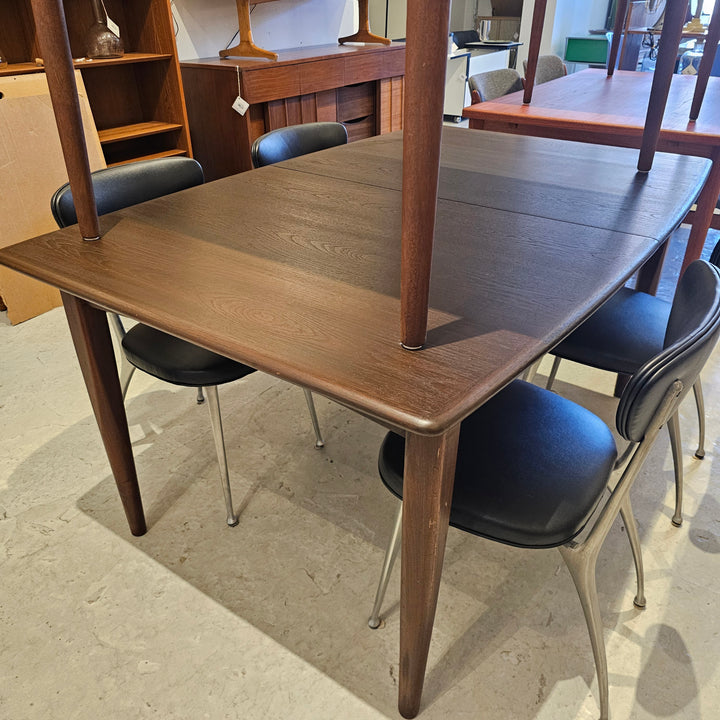 Dark Stain Butterfly Leaf Dining Table