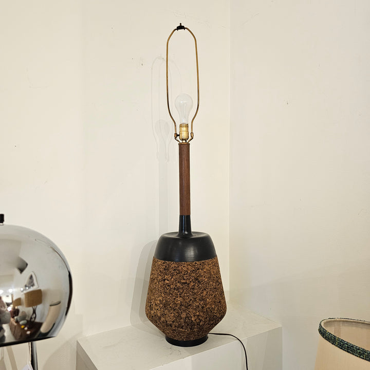 Tall Cork Table Lamp