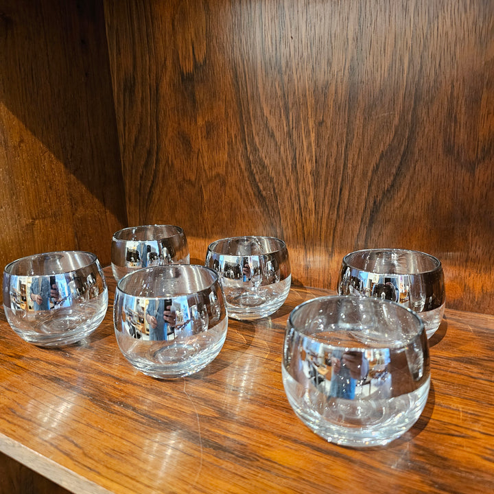 Silver Rim Drinkware Set