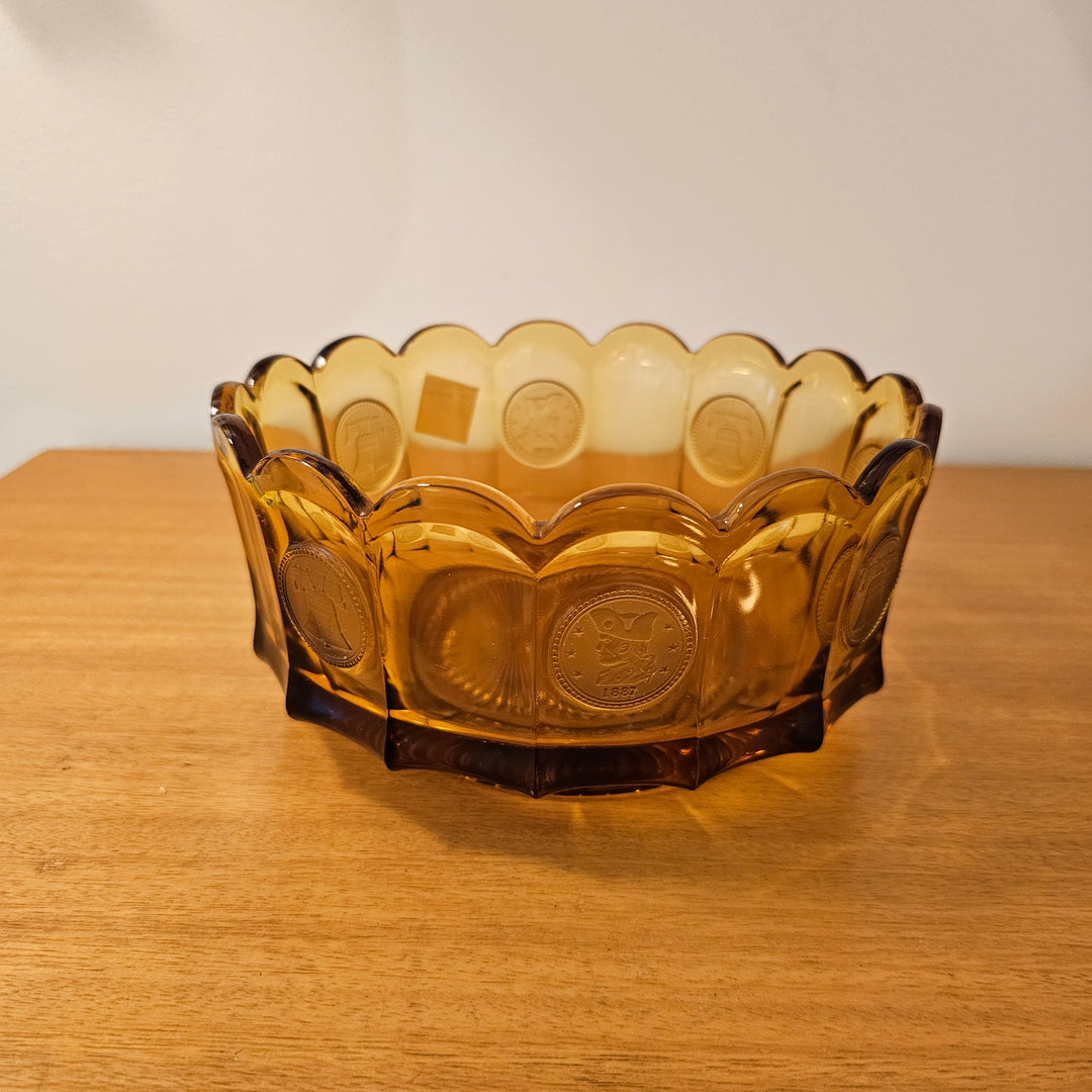 Fostoria Amber Coin Dish