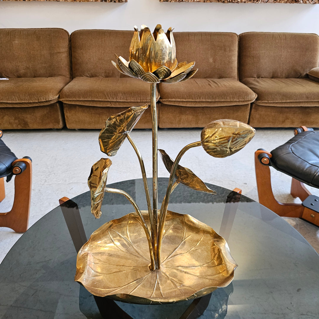 Brass Lotus Sculpture