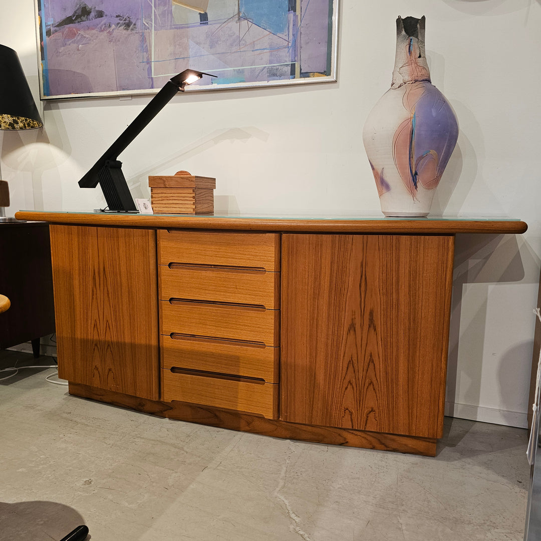 Skovby Danish Teak Curved Front Sideboard