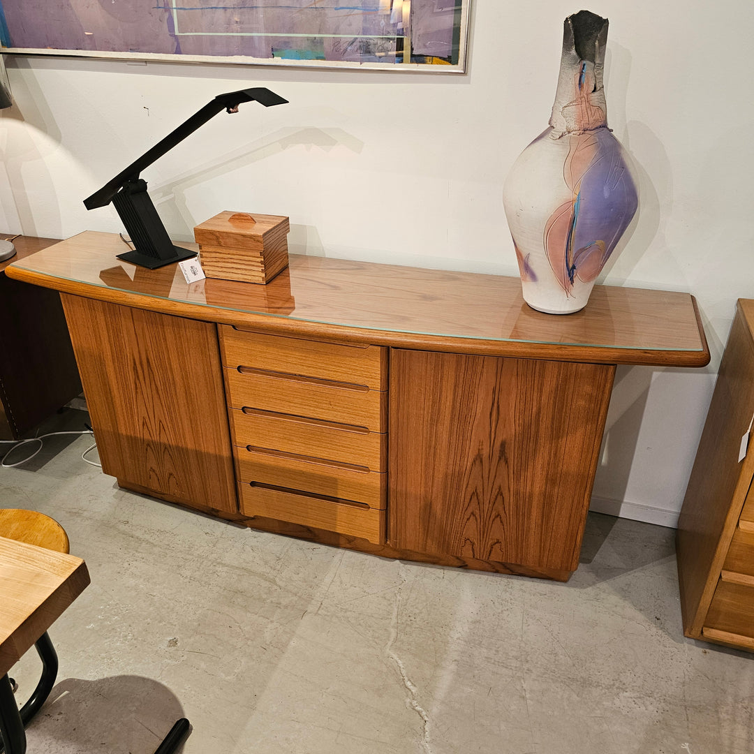 Skovby Danish Teak Curved Front Sideboard