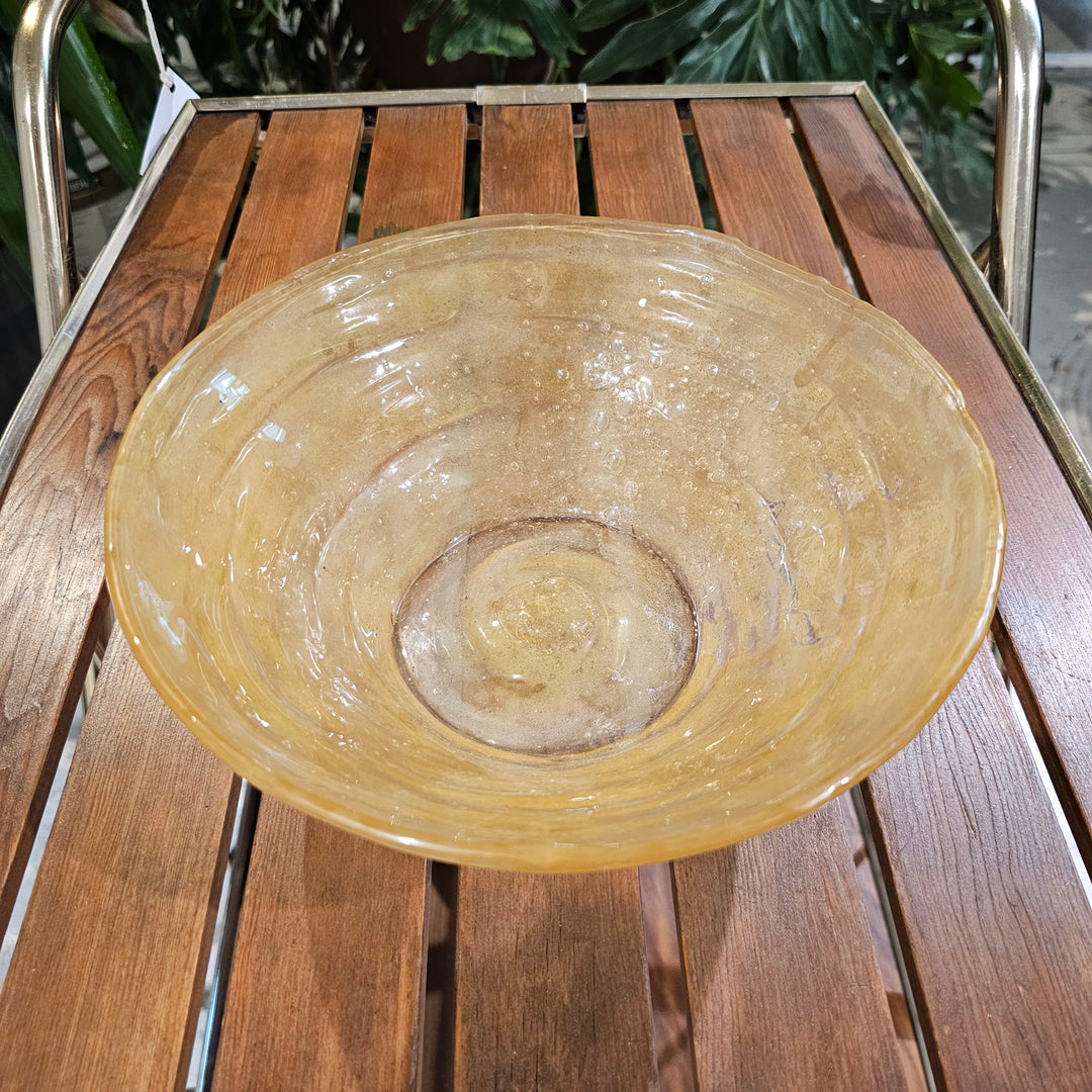 MCM Yellow Glass Bowl