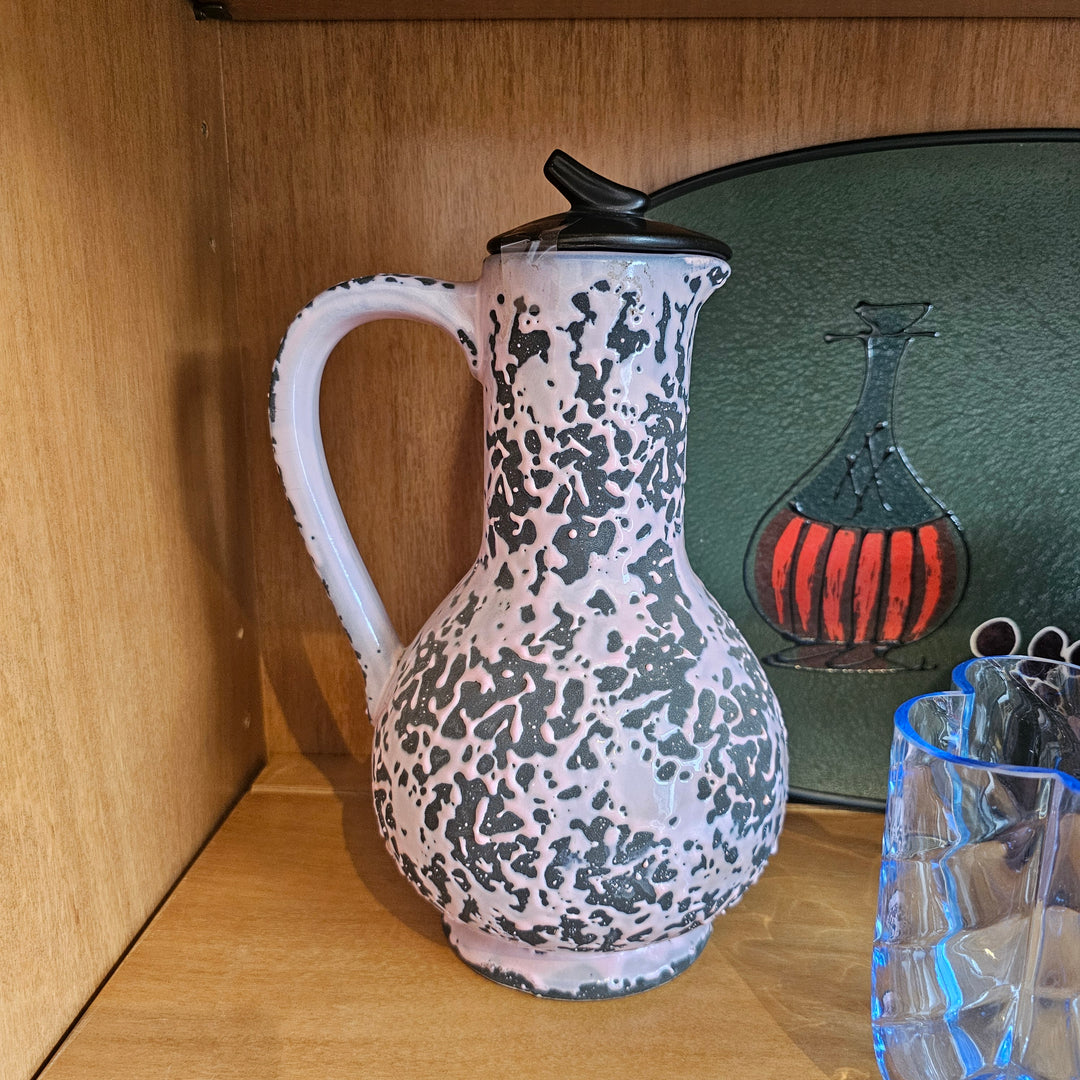 Pink McCoy Pottery Carafe Pitcher with Lid