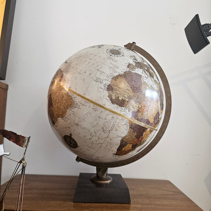 Vintage 12" Globemaster Platinum Globe