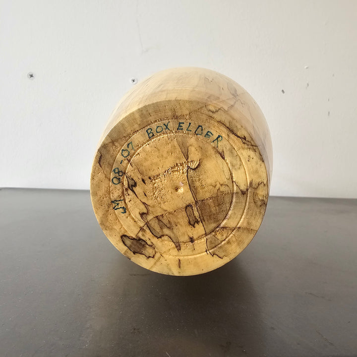 Handcrafted Box Elder Lidded Urn