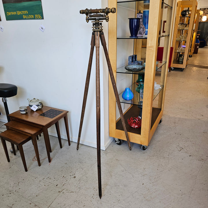 Antique Surveyors Transit Level w/ Box & Stand