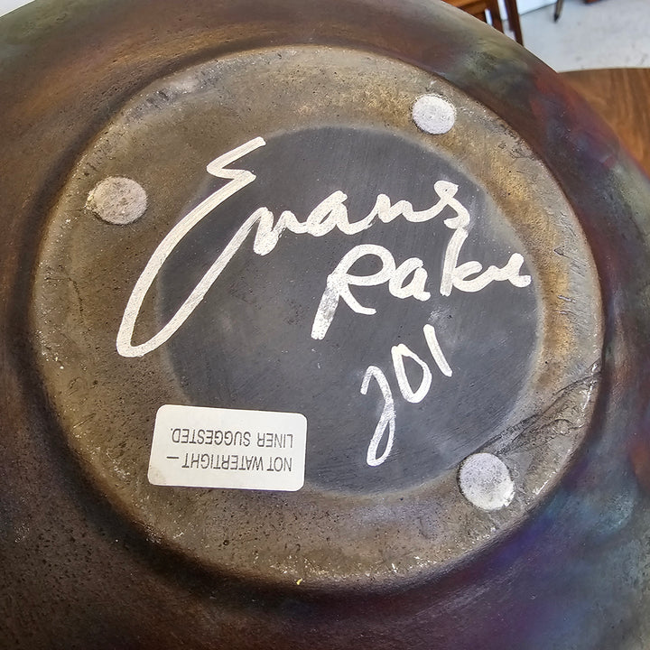Tony Evans Signed Raku Vase