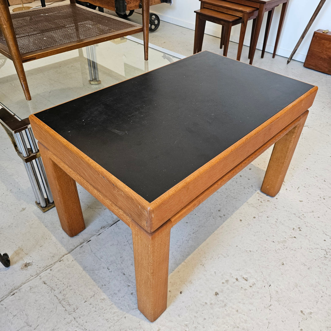 Handmade Oak Table w/ Black Top