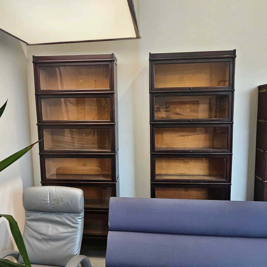 Six-Stack Macey Oak Barrister Bookcase