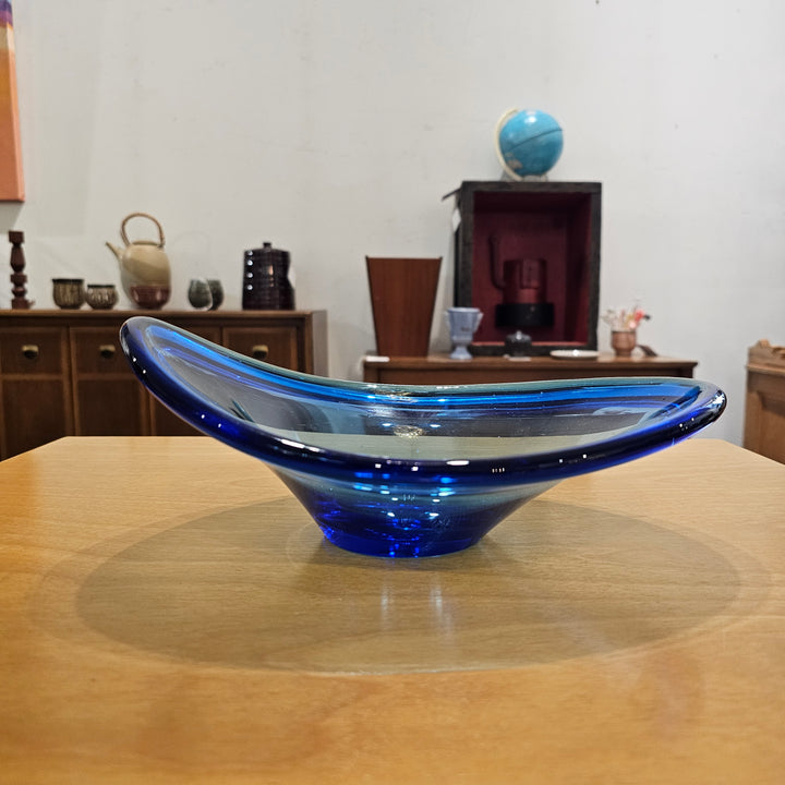 Lotta Pettersson Blue Glass Freeform Bowl