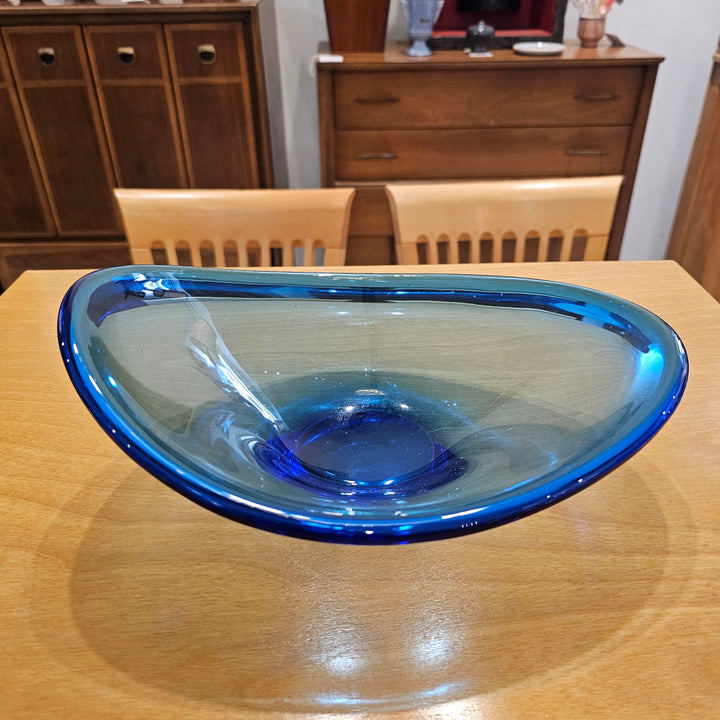 Lotta Pettersson Blue Glass Freeform Bowl
