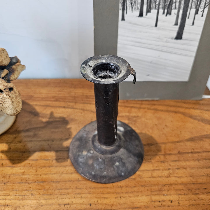 Antique Hogscraper Candlestick
