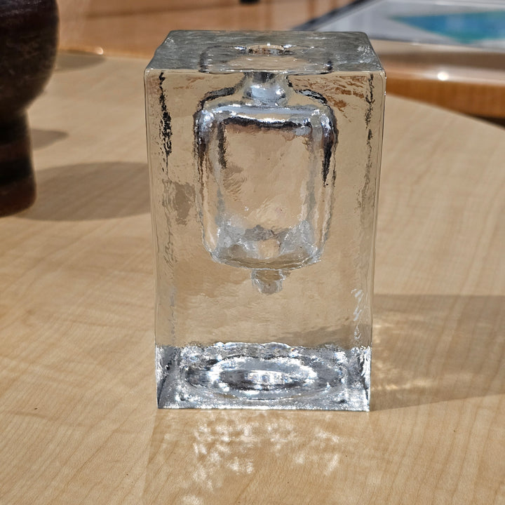 West German Crystal Bud Vase / Oil Lamp