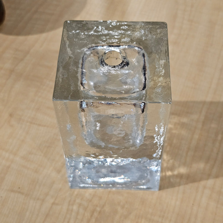 West German Crystal Bud Vase / Oil Lamp