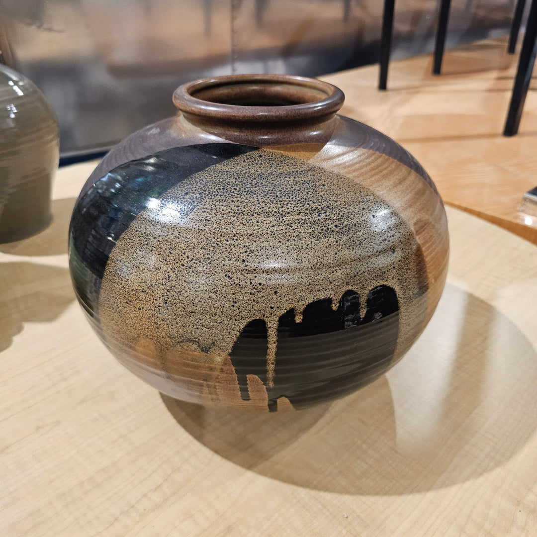 Large Drip Glaze Vase