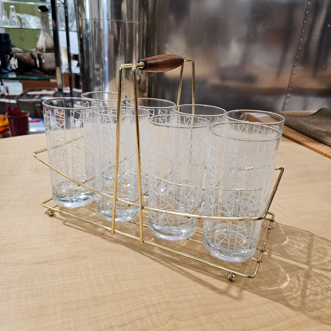 (8) Web Motif Pint Glasses