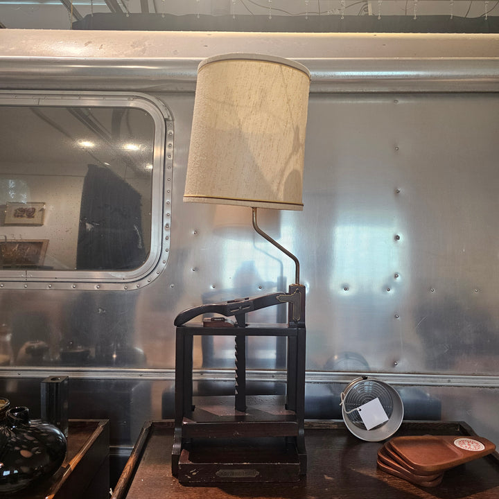 Vintage 'Book Press' Lamp