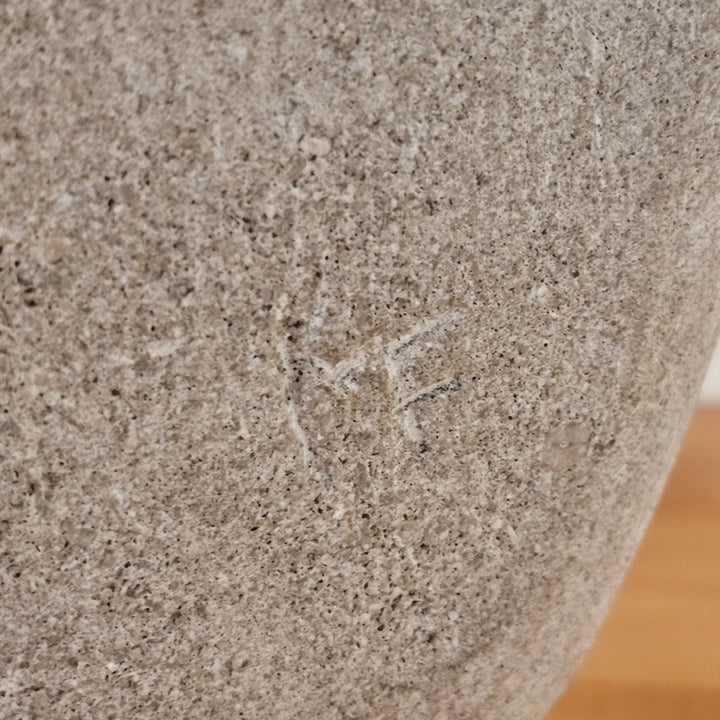 Vintage Travertine Stone Bust Sculpture