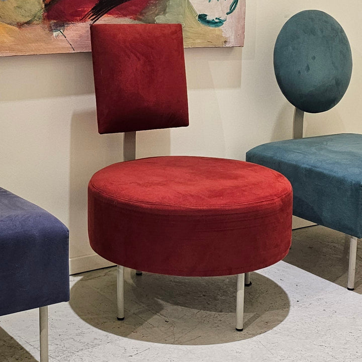 Vtg Andreu World Red Lounge Chair