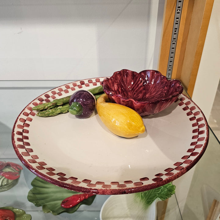 Vintage Cali Pottery Vegetable Themed Platter