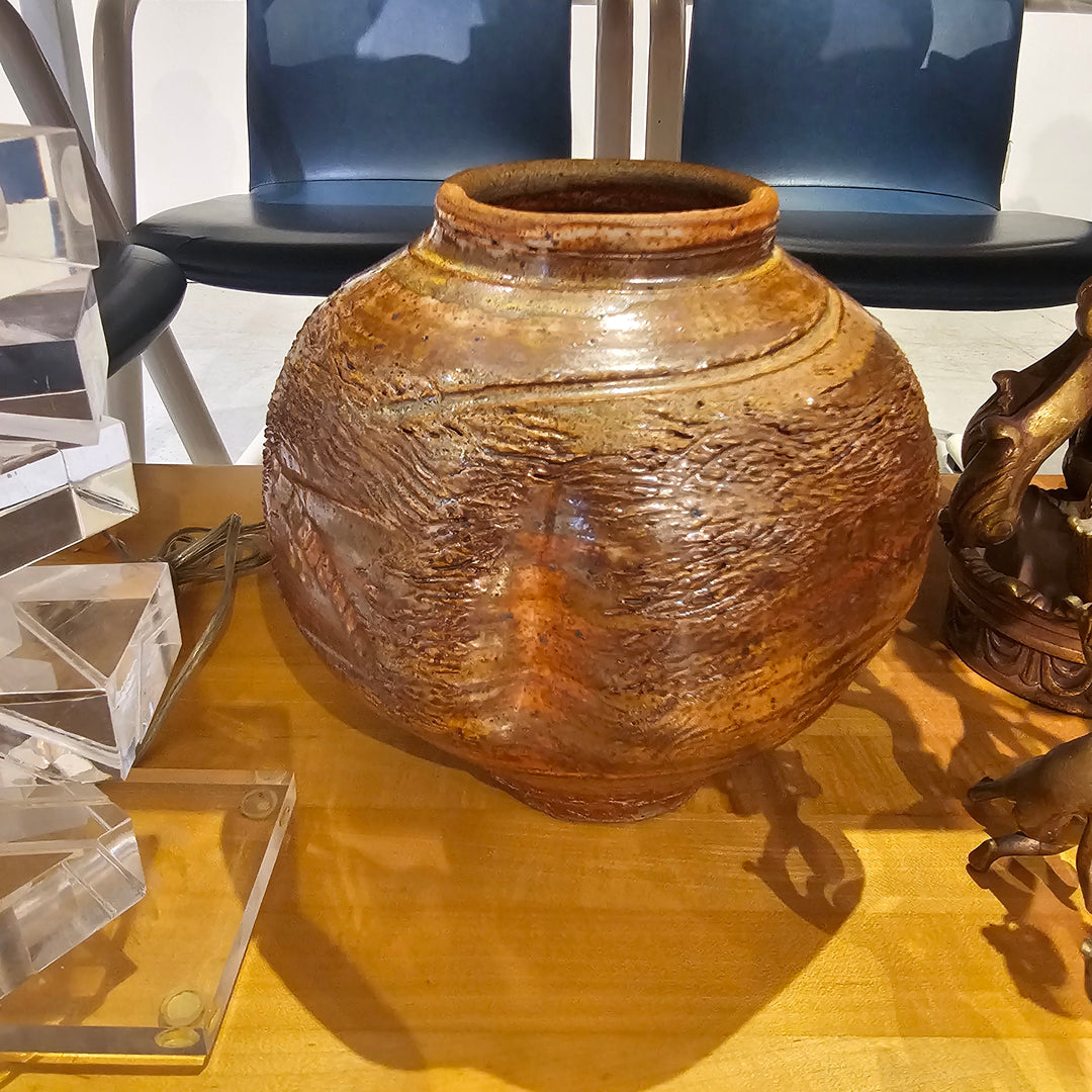Brown Pottery Vase