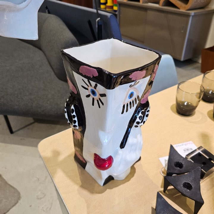 Jarilynn Babroff Abstract Face Sculpture w/ Lid