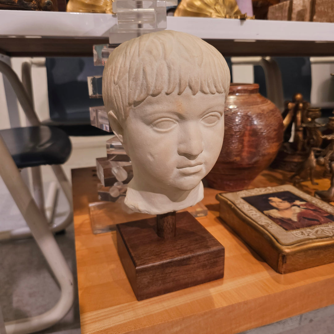 Vintage Bust of Roman Boy