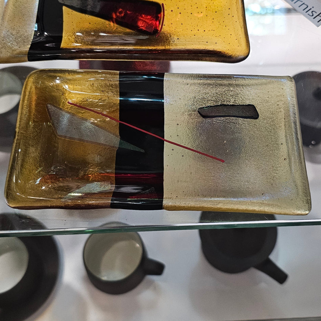 Small Rectangular Fused Glass Dish
