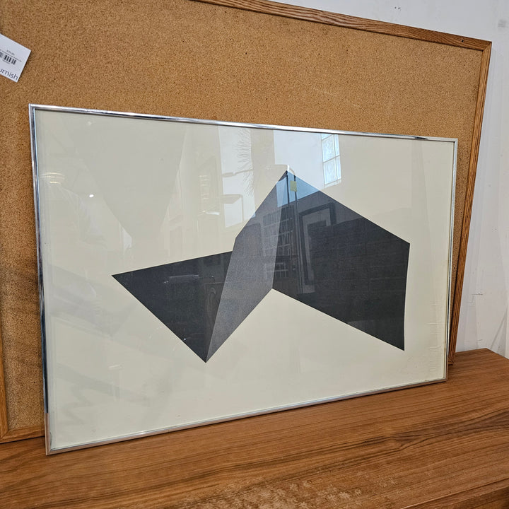 Black, White, & Gray Geometric Abstract Artwork