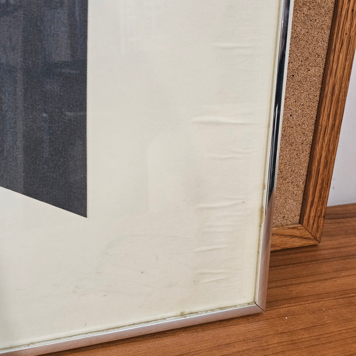 Black, White, & Gray Geometric Abstract Artwork