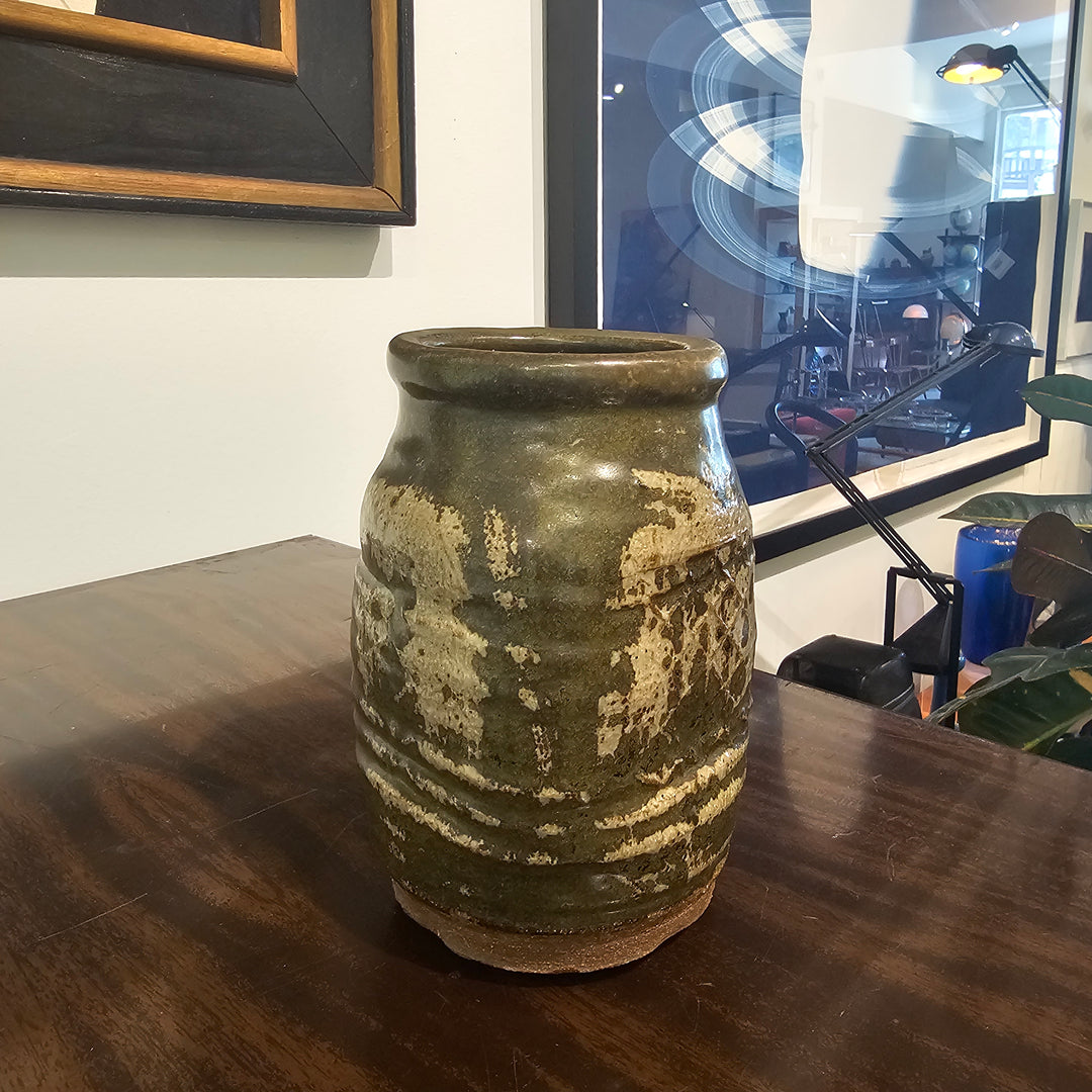 Green Studio Pottery Vase