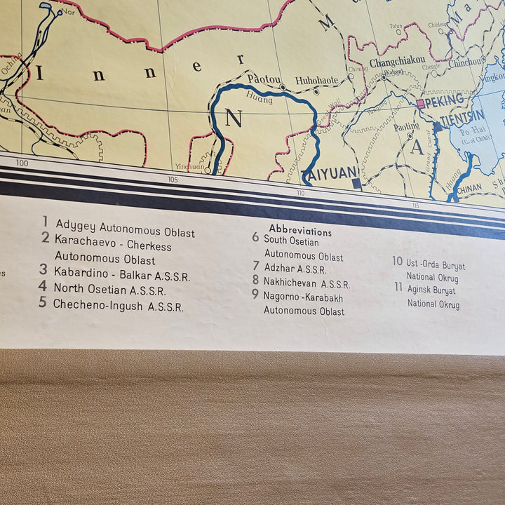 Union of Soviet Socialist Republics - Pull Down Map