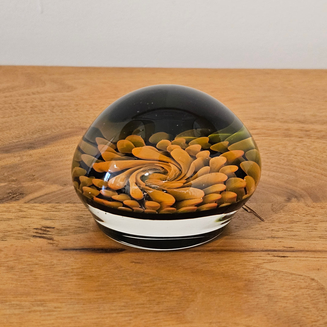 Yellow Floral Paperweight