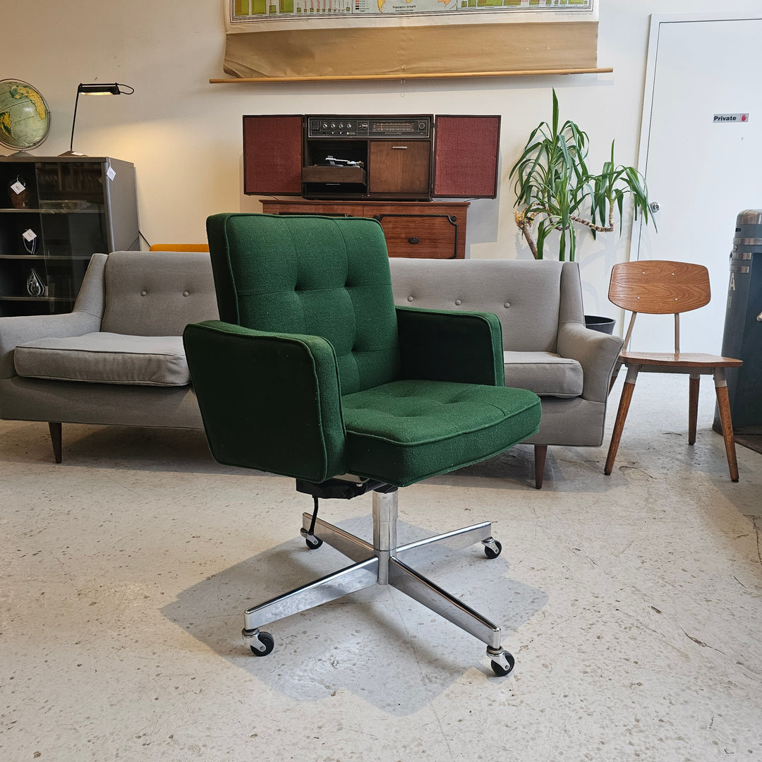 Green MCM Executive Desk Chair