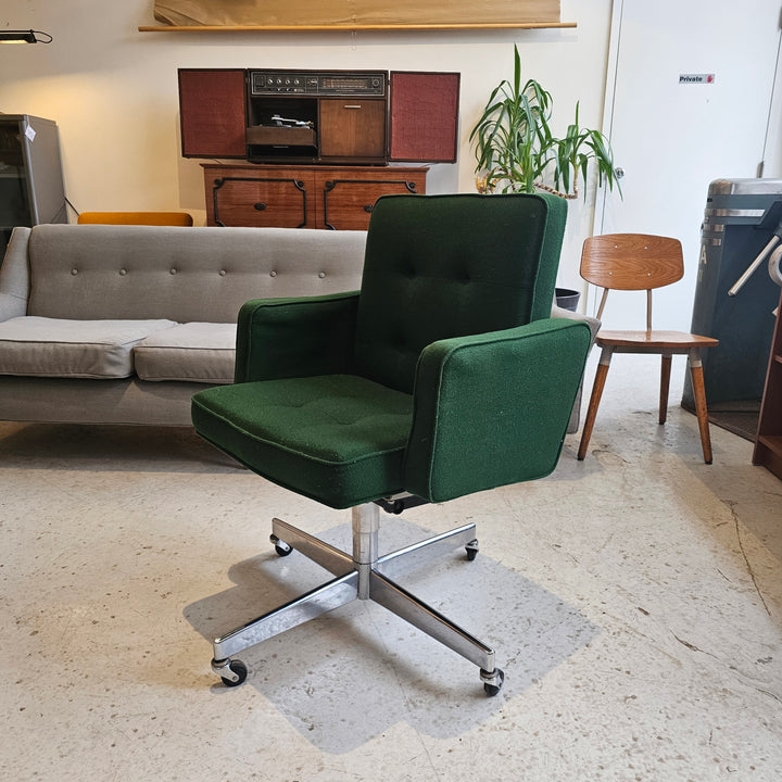 Green MCM Executive Desk Chair