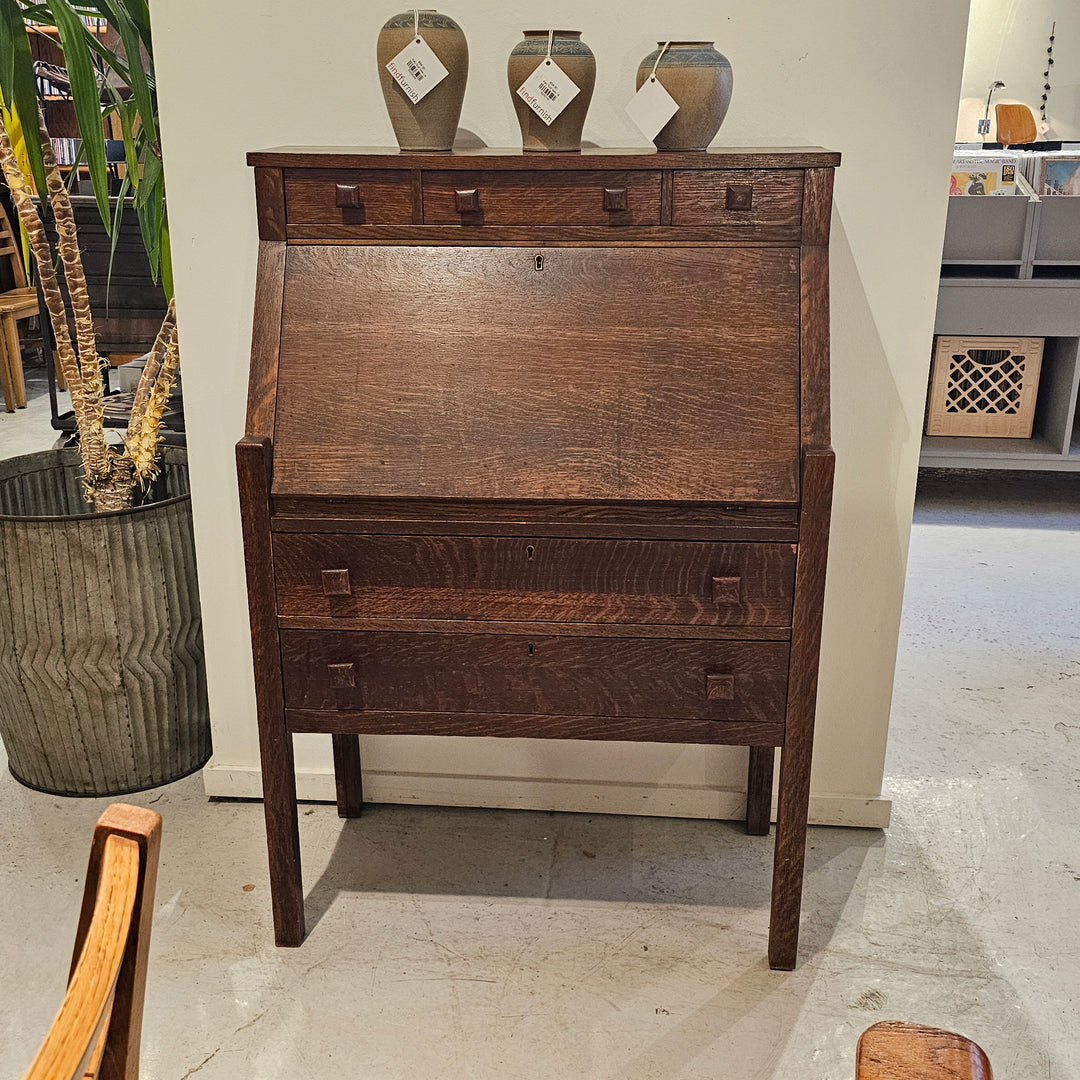 Mission Oak Arts & Crafts Secretary Cabinet