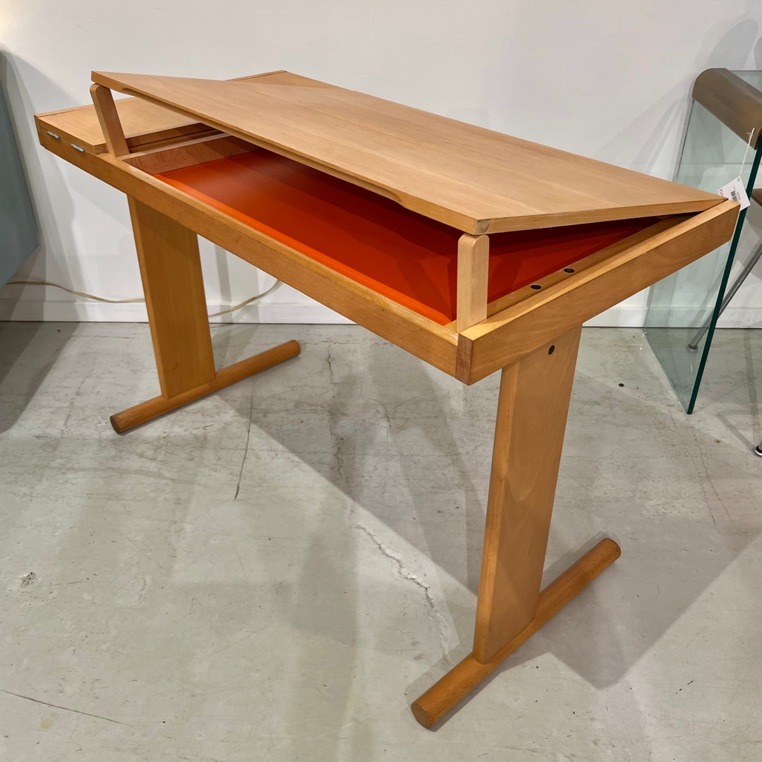1970s Petite Minimalist Maple Drafting Table