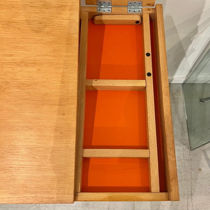 1970s Petite Minimalist Maple Drafting Table