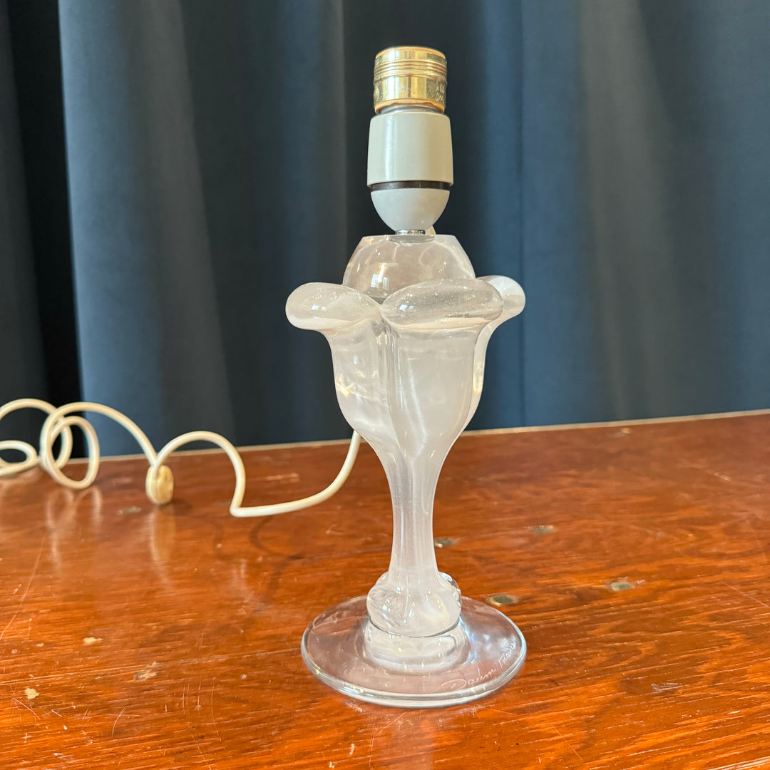 Daum France Glass Boudoir Lamp