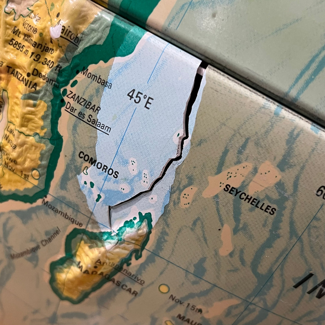 Vintage Nystrom 16” Relief Globe (1)