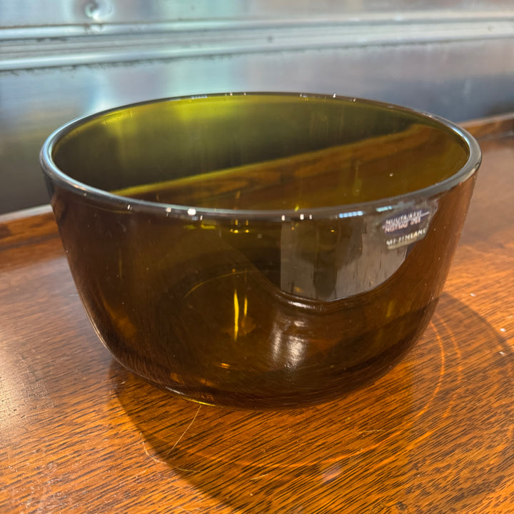 Finnish Brown Glass Bowl