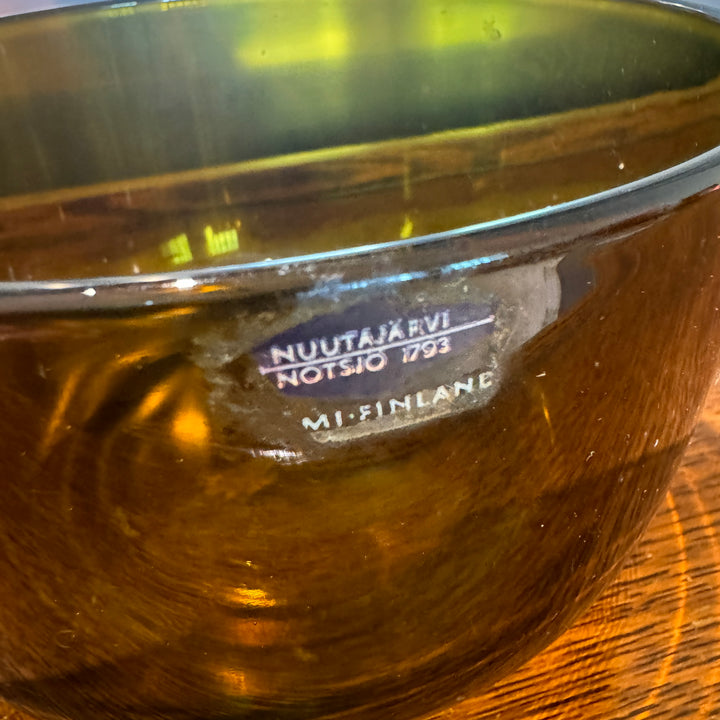 Finnish Brown Glass Bowl