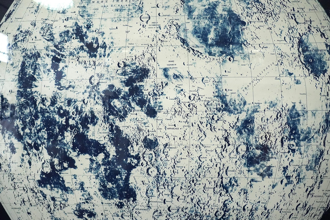 Large Cyanotype Lunar Map - Mariano Chavez