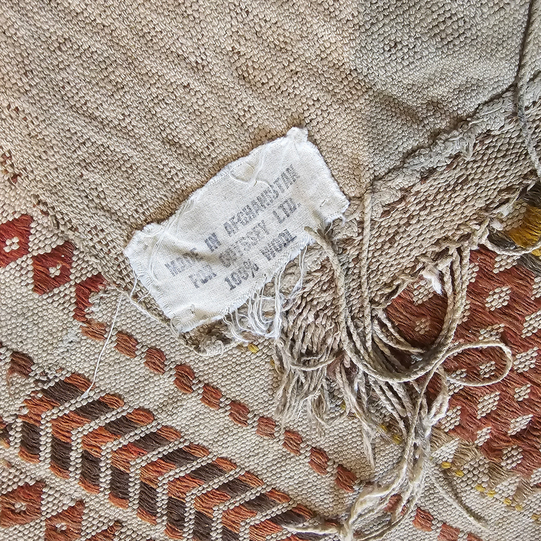 Flatweave Wool Afghan Rug