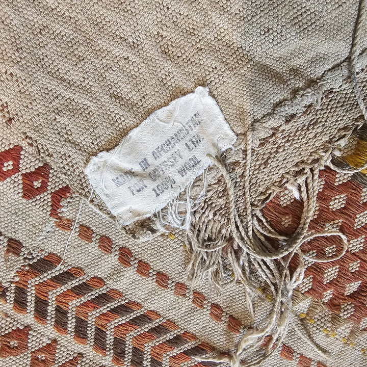 Flatweave Wool Afghan Rug