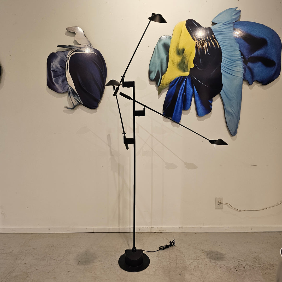 Three-Arm Kovacs for Sonneman Feather Floor Lamp